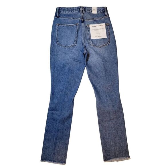 Good American Good Classic Distressed High Rise Jeans NWT 2/26 - Picture 2 of 8